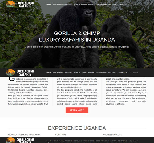 Gorilla & Chimp Luxury Safaris Uganda